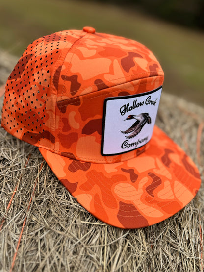 Orange Camo Hat
