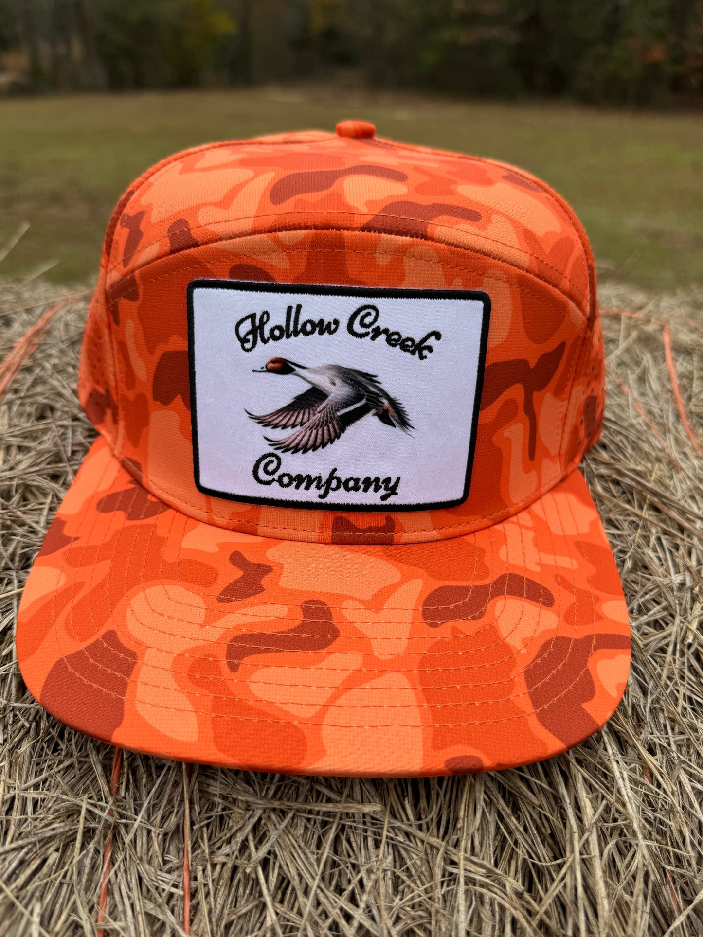 Orange Camo Hat
